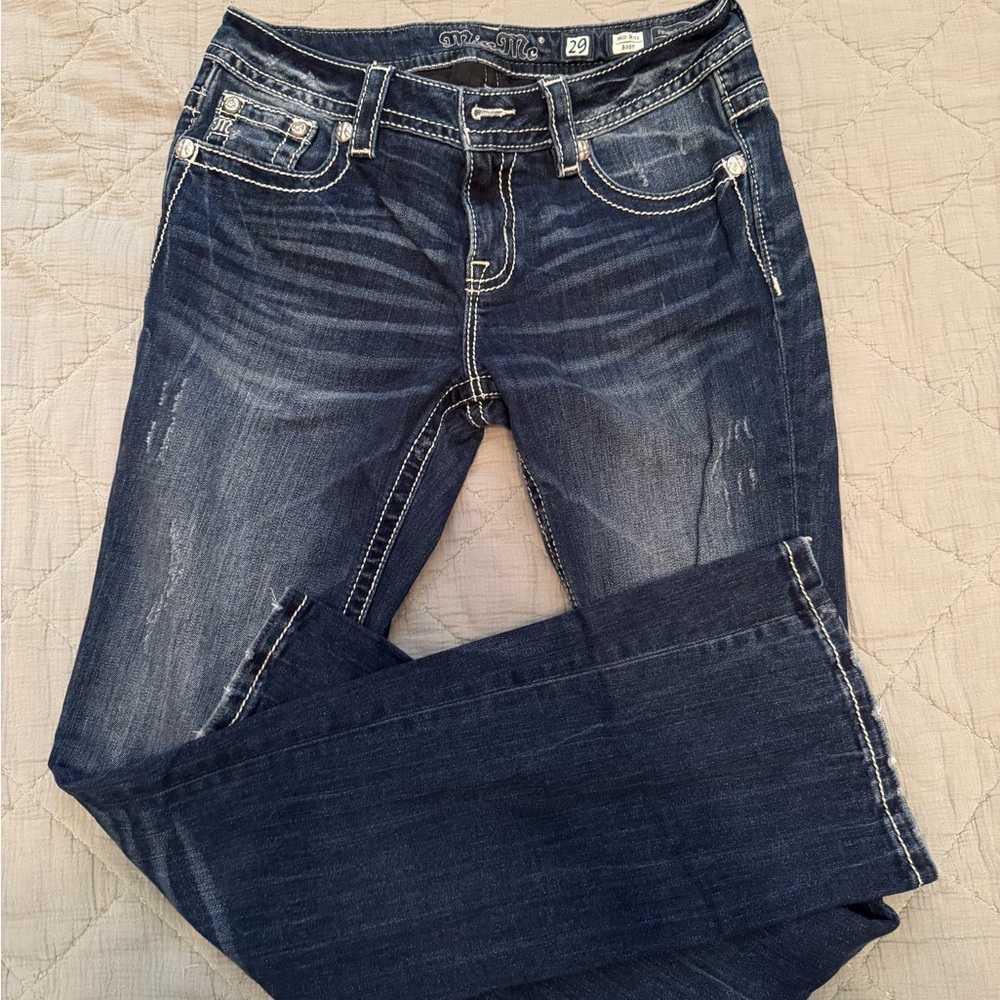 Miss Me Deep Blue Boot Cut Jeans